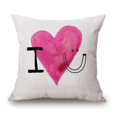 

Siaonvr Happy Valentines Day Throw Pillow Case Sweet Love Square Cushion Cover