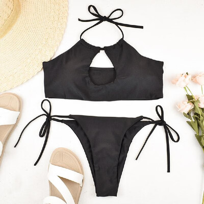 

Swimwear Women Bikini High Waist Swimsuits Hollow Bikinis Swimming Suit for Female Push Up Bathing Suits