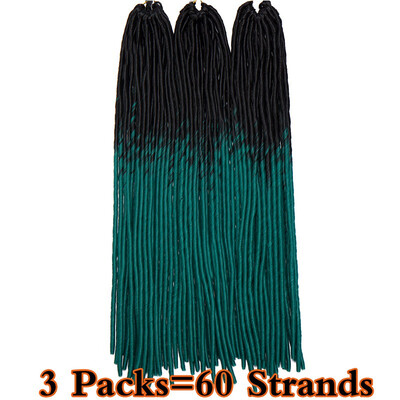 

3 Packs Dreadlocks Crochet Braids Soft Faux Locs Crochet Hair Synthetic Braiding Hair Bomba Goddess Locs Crochet Hair Braids