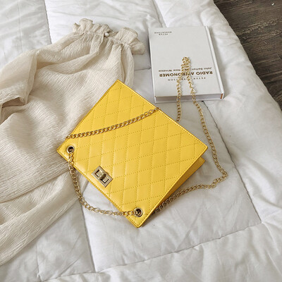 

Chic rhombic chain small bag female 2019 new wave Korean fashion small square bag wild shoulder slung handbag