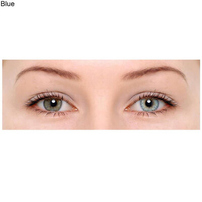 

1 Pair Colored Cosmetic Contact Lenses 0 Degree Women Yearly Use Makeup Eyewear