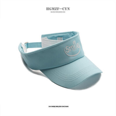 

Hat Female Summer Recreational Sports Sunshade Cap Seaside Beach Sunhat Korean letters embroidered sunscreen empty hat male