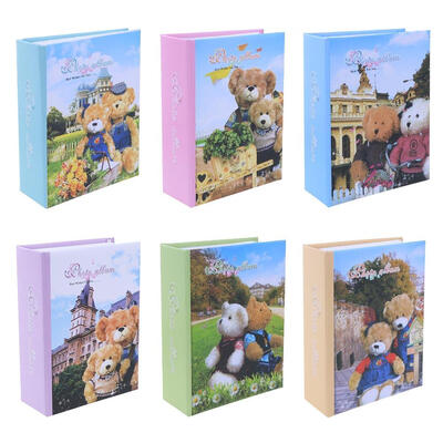 

6 inch Photo Album Interleaf Type Loose-leaf Cartoon Bear Cover 100 Sheets