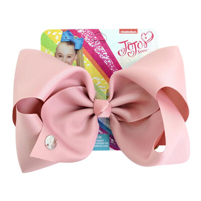 

Solid color large bow fabric ribbed polyester bow hairpin girl hair accessories