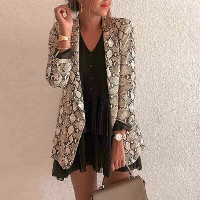 

Women Animal Print Blouse Long Sleeve Fashion Ladies T-Shirt Oversize Loose Top