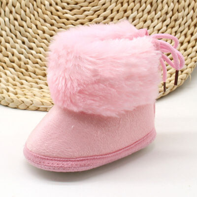 

Fashion Baby Girl Winter Warm Shoes Booties Soft Soled Keep Warm Toddler Girls Boys Crib Bebe Shoes Booties