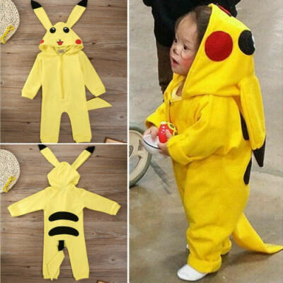 

Cartoon Pikachu Toddler Baby Boy Girl Outfits Jumpsuit Romper Bodysuit Costume