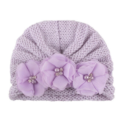 

Cute Newborn Toddler Infant Baby Girl Flower Soft Cotton Hospital Cap Beanie Hat