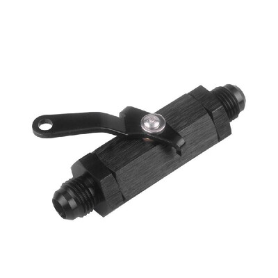 

AN -6 Shut Off Valve Aluminium Billet with Inline Cable Lever 6AN Blue