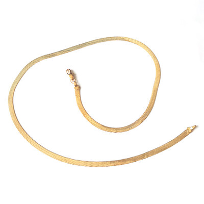

4Mm Men Women 925 Sterling Silver Glod Plated Snake Pendant Necklace Chain Jewelry
