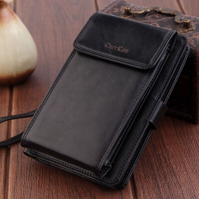 

Tailored Men Wallets With Coin Pocket Zipper Wallet Long Purse Coin Clutch Bag Business