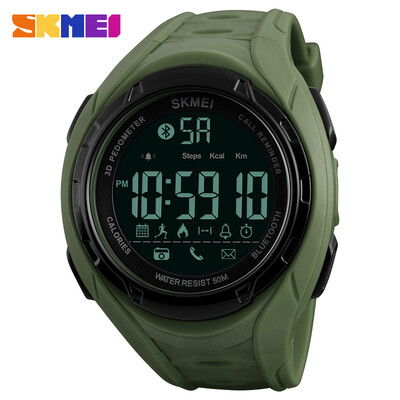

SKMEI Men Sports Smart Watch Bluetooth Waterproof Watches Pedometer Stopwatch Remind Remote Camera Calorie Sport Wristwatch 1316