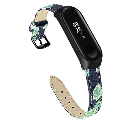

ECSEM Leather Band for Xiaomi Mi Band 3 Mi 4 Bracelet Slim Sport Bands Strap for Xiaomi Mi Band 3 Accessories
