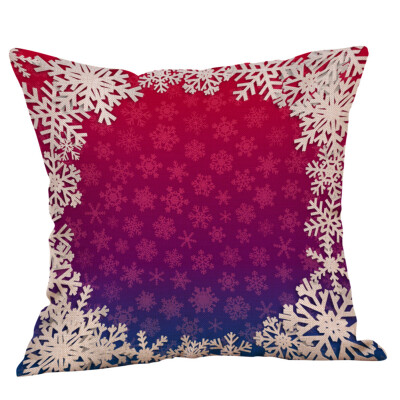 

Tailored Cotton Linen Christmas Hidden Zipper Closure Pillow Case Throw Cushion Cover Hom