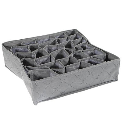 

Home Organizer Underwear Ties Socks Drawer 30 Cell Bamboo Charcoal Closet Storage box