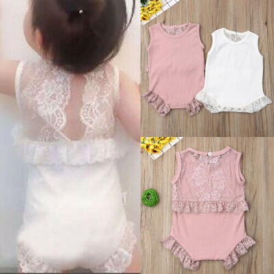 

Toddler Baby Girl Romper Lace Bodysuit Outfit Jumpsuit Playsuit Clothes Summer