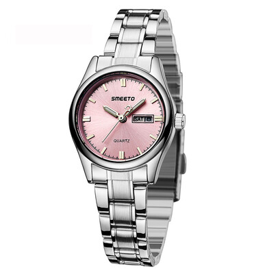 

RM Fashion Trend Womens Watch Calendar Monochrome Dial Steel Belt Quartz Watch