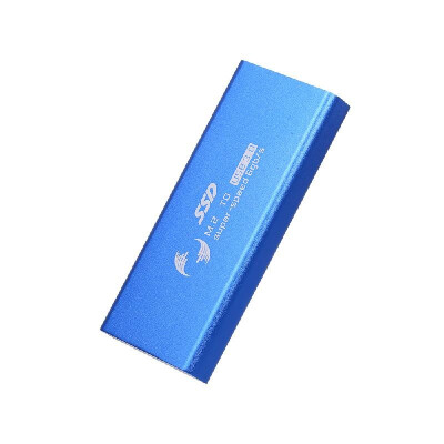 

M2 to USB30 Converter Adapter External Case M2 SSD Box External EnclosureBlue