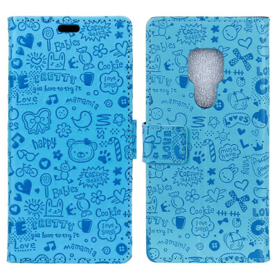 

MOONCASE Huawei Mate 20 Little Witch Leather Case - Blue