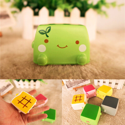 

Gotoamei Adorable Simulated tofu Super Slow Rising Kids Toy Stress Reliever Toy Gift GN
