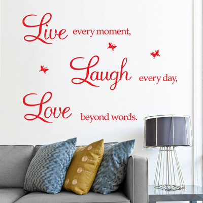 

〖Follure〗Live Every Moment Removable Art Vinyl Mural Home Room Decor Wall Stickers