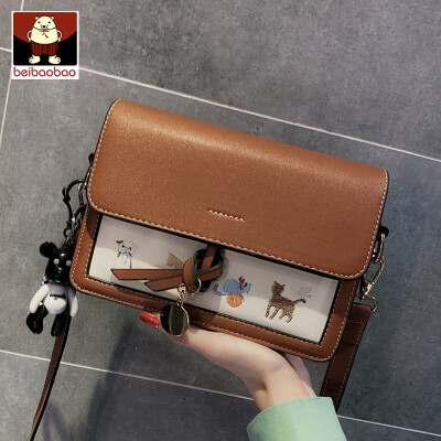 

Ins New Small Bag 2019 New Texture Western Style Small Square Bag Korean Embroidered Single Shoulder Messenger Bag