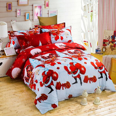 

Comforter Duvet Cover Set Merry Christmas Gift Bedding Set Bedclothes Cover Pillowcase