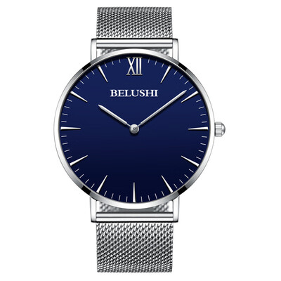 

2019 new ultra-thin mens watch belt waterproof watch student fashion Korean fashion sports quartz watch