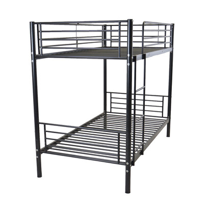 

Metal Twin over Bunk Beds Frame Ladder Kids Adult Children Bedroom Dorm Furniture