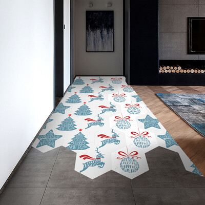 

Tailored 10 Pcs Hexagon Self-Adhesive Non-Slip Bathroom Kitchen Floor Wall Tile Sticker