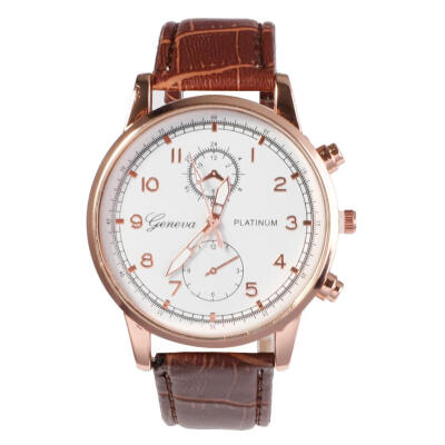 

Alligator Pattern Strap Quartz Watches Men Ultra-thin Analog Wristwatch