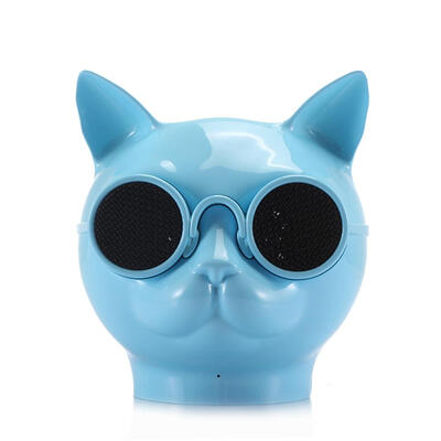

Cat Head Bluetooth Speaker Colorful Light Stereo Music Audio Player Radio