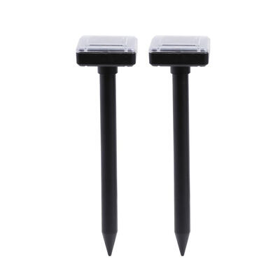 

2pcs Solar Outdoor Yard Ultrasonic Sonic Vole Snake Pest Mouse Repellers