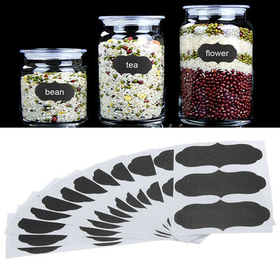 

〖Follure〗36pcs Chalkboard Blackboard Chalk Board Stickers Decals Craft Kitchen Jar Labels