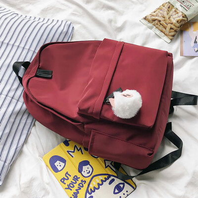 

Tailored Fashion Women Large Capacity Shoulder Bag Student Backpack Travel Couple Bag