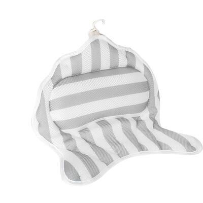 

Breathable Mesh Home Spa Bath Pillow with 6 Suction Cups Bathtub Mat for Supporting Head Neck Bath Pillow Bathtub Pillow