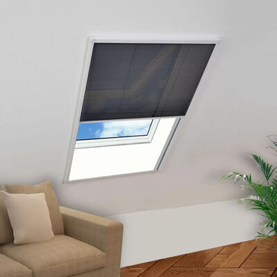 

Plisse Insect Screen for Windows Aluminum 236"x315