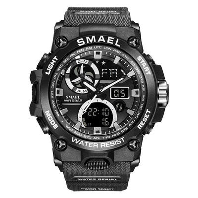 

SMAEL 8011 Male Military Watch Fashion Waterproof Wristwatch Multifunctional Digital Sport Watches