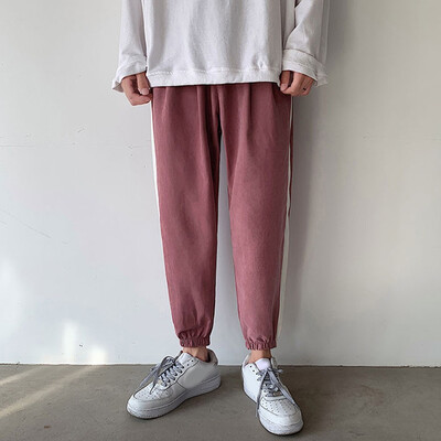 

Gobestart Mens New Style Nine-Minute Sportswear With Striped Feet Fashion Sports Pants
