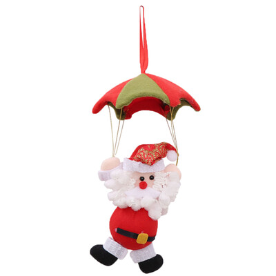 

Toponeto Santa Claus Snowman In Parachute Christmas Tree Hanging Ornament Xmas Decoration