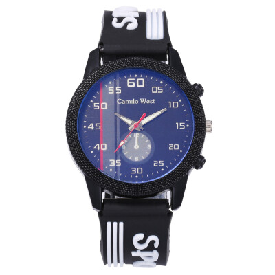 

Explosive models of mens sports silicone watches students casual outdoor quartz watch mens section