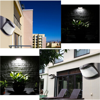 

〖Follure〗8 LED Solar Induction Light Infrared Sensor Lamp Outdoor Garden Lights Black