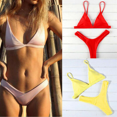 

Fashion Women Swimwear Bandage Bikini Push-up Padded Swiming Beachwear Swimsuit