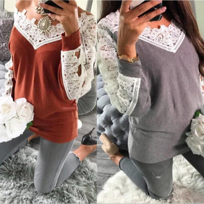 

Fashion Women Ladies Loose Casual Long Sleeve T-Shirt Cotton Blouse Tops T-Shirt