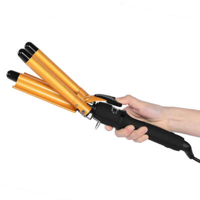 

Greensen 20mm Professional Three Barrels Hair Curler Ceramic Waver Hairstyle Tools