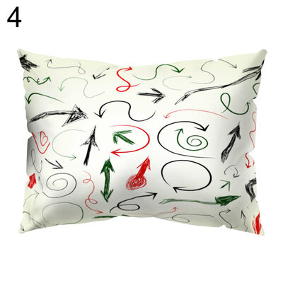 

Colorful Geometric Symbol Pillow Case Waist Throw Cushion Cover Bedroom Decor