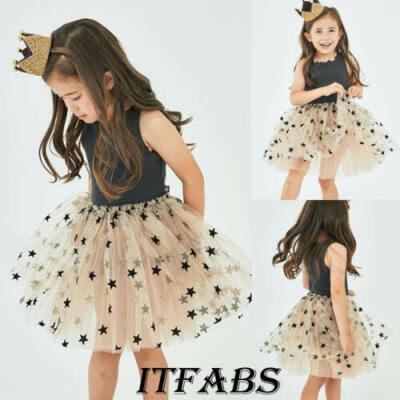 

UK STOCK Lace Tulle tutu Girl Dresses Pageant Dress Princess Gown Wedding Outfit