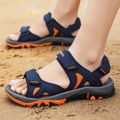 

Mens Sandals 2019 New Anti-skid Korean Edition Fashion Baitao Mens Beach Shoes Teenagers Outdoor Slippers Mens Summer
