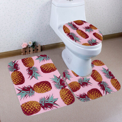 

〖Follure〗Bathroom Toilet Three Piece Floor Mat Door Mat Bathroom Carpet