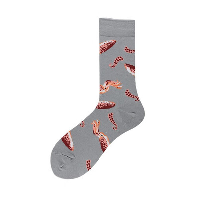 

2019 Men Fashion Printing Cartoon Crocodile Shark Zebra Dog Sloth Koala Flower Bird Colorful Socks Soft Comfort Cotton Sox